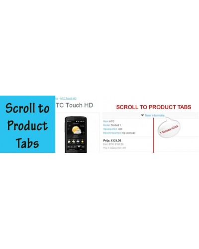 Scroll (down) to product tabs